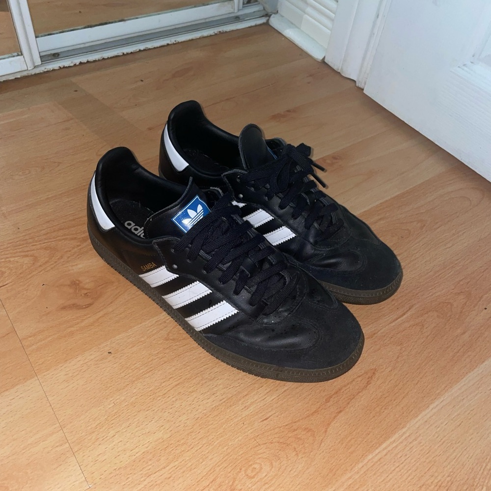 Adidas Black and White Samba Sneaker